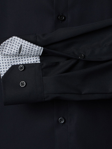 VENTI Regular Fit Skjorte Sort Kent Popeline - Visning 2