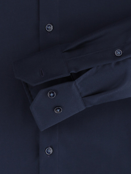 VENTI Regular Fit Skjorte Mørkeblå Kent Struktur - Visning 2