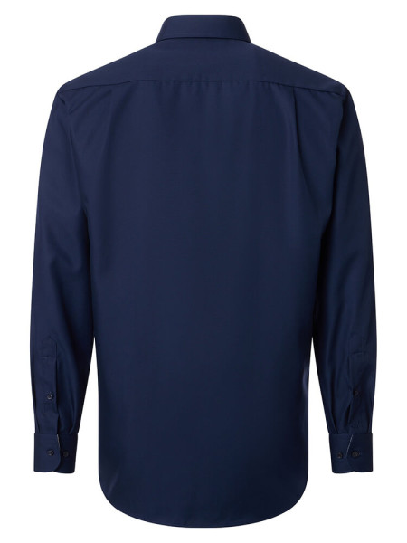 VENTI Comfort Fit Skjorte Mørkeblå Kent Popeline
