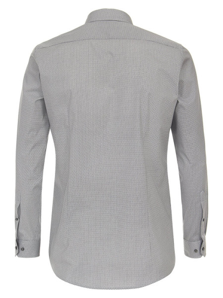 VENTI Slim Fit Skjorte Sort Kent Easy Care