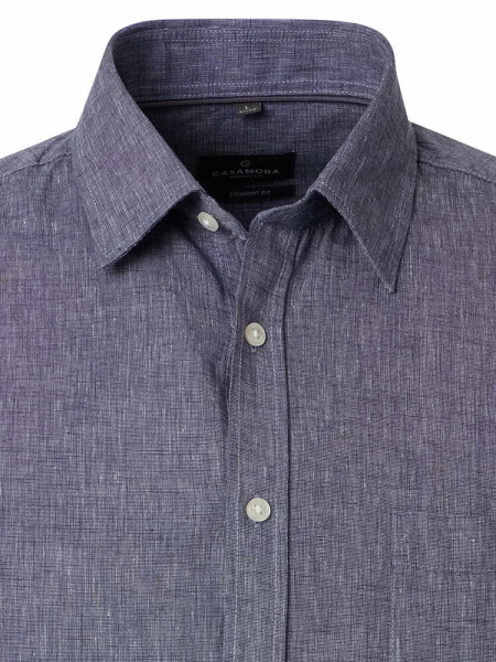 CASAMODA Comfort Fit Skjorte Marine Kent Easy Care  - Visning 1