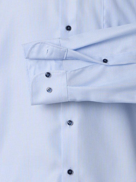 VENTI Comfort Fit Skjorte Lyseblå Kent Struktur - Visning 2