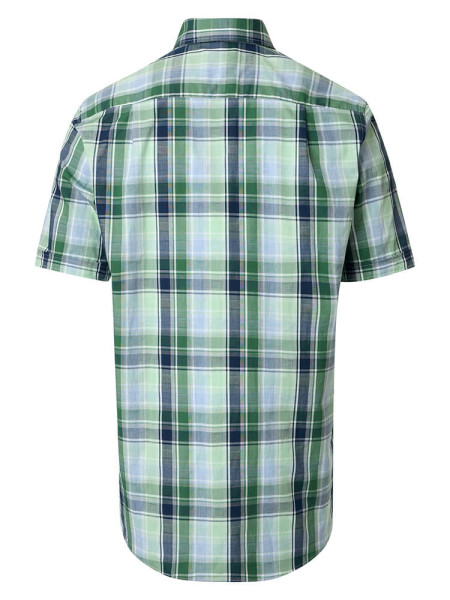 REDMOND Comfort Fit Skjorte Grøn Button-Down Hyperflex Dobby