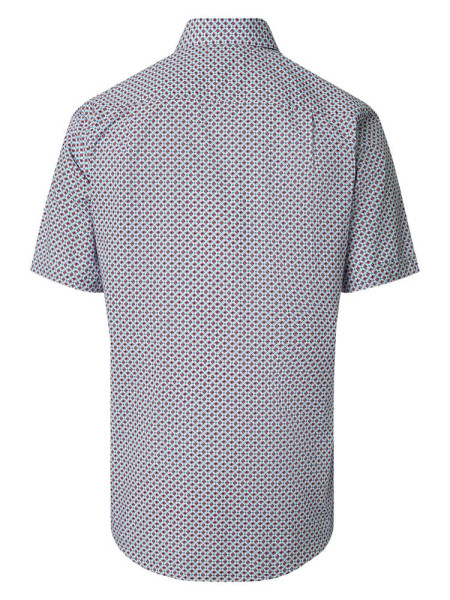 REDMOND Comfort Fit Skjorte Rød Kent Print