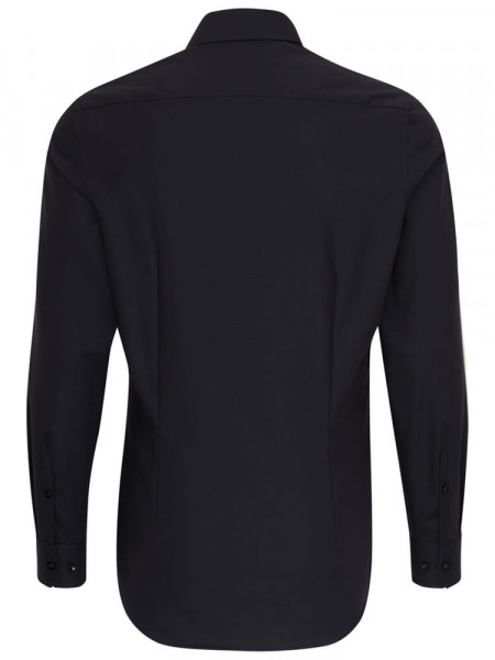 SEIDENSTICKER Slim Fit Skjorte Sort Business Kent Popeline