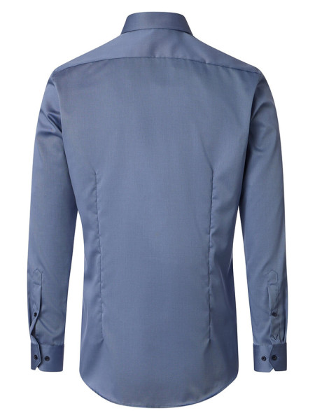 VENTI Slim Fit Skjorte Røgblå Kent Popeline