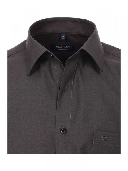 CASAMODA Comfort Fit Skjorte Antracit Kent Popeline - Visning 1