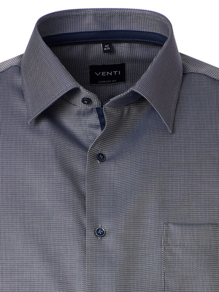 VENTI Comfort Fit Skjorte Grøn Kent Struktur - Visning 1