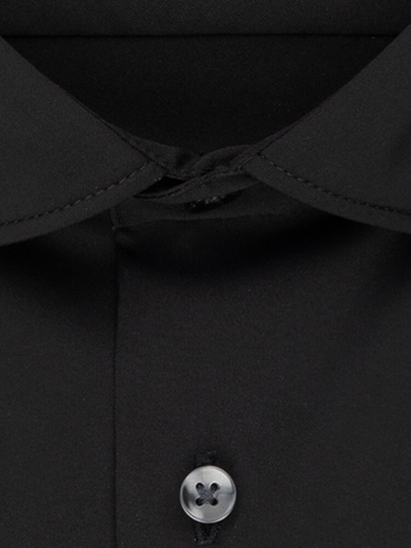 SEIDENSTICKER Slim Fit Skjorte Sort Light Kent  Twill - Visning 1