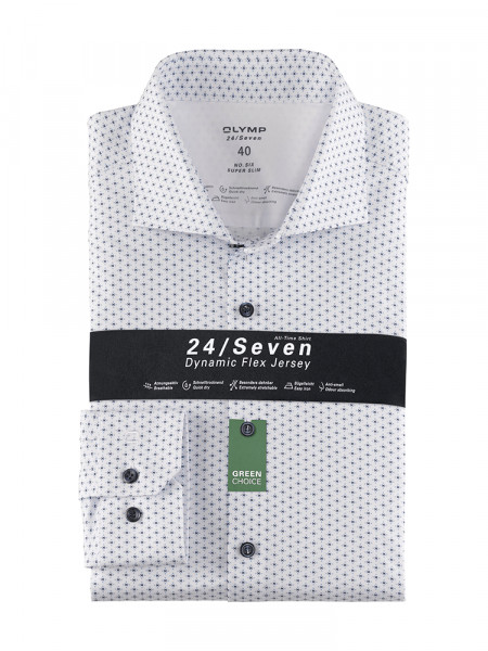 OLYMP No. Six 24/Seven super slim jersey skjorte