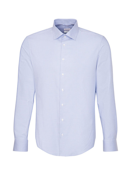 SEIDENSTICKER Tailored Fit Skjorte Lyseblå New Kent Struktur