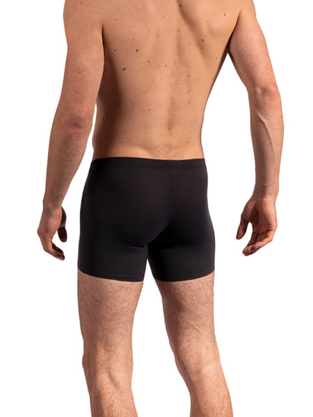 OLAF BENZ Regular Fit Sort Microfaser