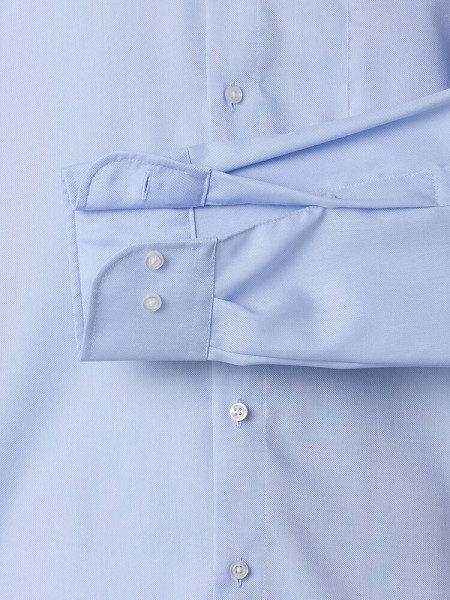 VENTI Comfort Fit Skjorte Lyseblå Button-Down Fein Oxford - Visning 2