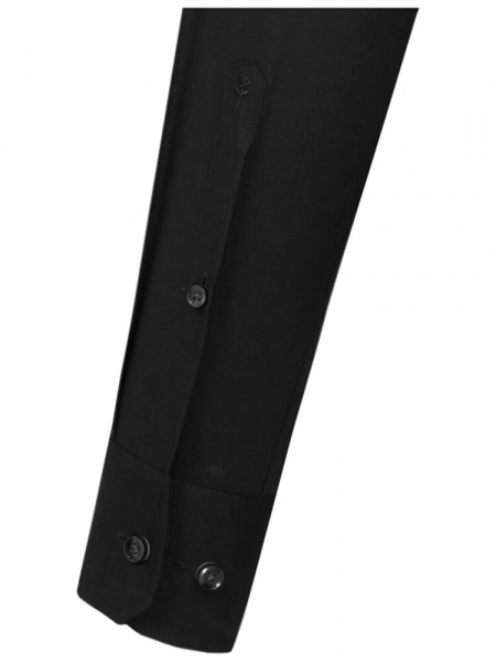 SEIDENSTICKER Regular Fit Skjorte Sort Business Kent Popeline - Visning 1