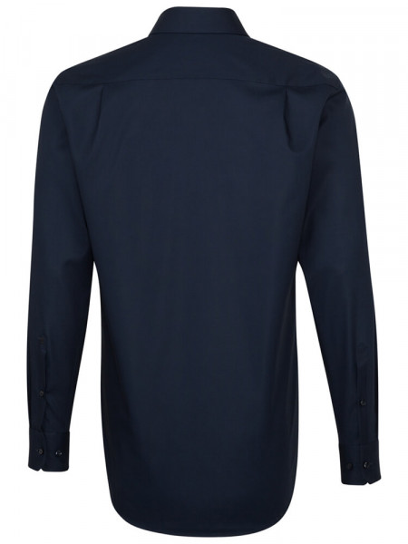 SEIDENSTICKER Regular Fit Skjorte Marine Business Kent Popeline