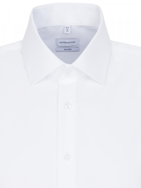 SEIDENSTICKER Tailored Fit Skjorte Hvid Business Kent Popeline - Visning 2