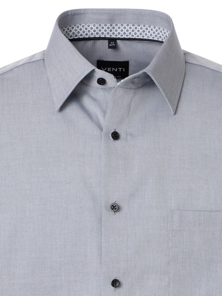 VENTI Comfort Fit Skjorte Antracit Kent Popeline - Visning 1