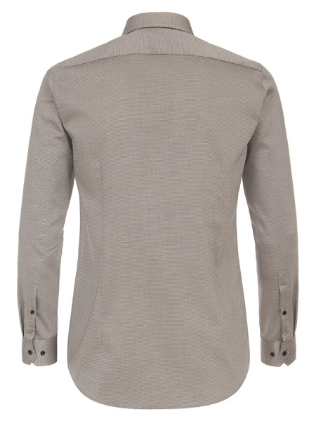 VENTI Slim Fit Skjorte Lys brun Kent Easy Care