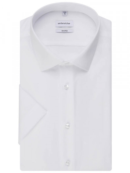 SEIDENSTICKER Tailored Fit Skjorte Hvid Business Kent Popeline - Visning 4