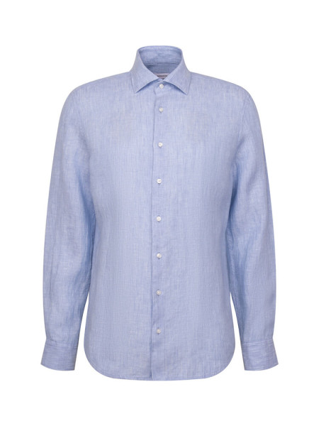 SEIDENSTICKER Slim Fit Skjorte Lyseblå New Kent Leinen
