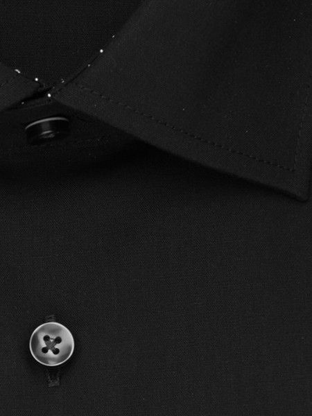 SEIDENSTICKER Regular Fit Skjorte Sort Business Kent Popeline - Visning 3