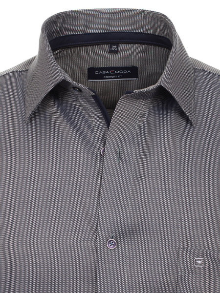 CASAMODA Comfort Fit Skjorte Grøn Kent Struktur - Visning 1