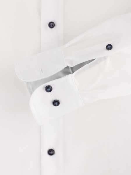 CASAMODA Comfort Fit Skjorte Hvid Kent Struktur - Visning 2