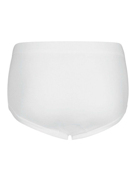 HUBER Regular Fit Hvid Doppelrippenstich