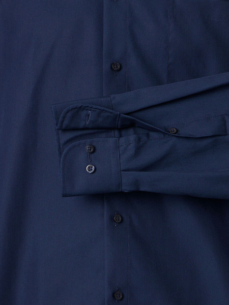 VENTI Comfort Fit Skjorte Mørkeblå Kent Popeline - Visning 2