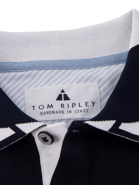 TOM RIPLEY Polo Marine Extrafeine Qualität - Visning 2