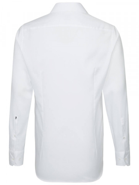 SEIDENSTICKER Slim Fit Skjorte Hvid Business Kent Struktur