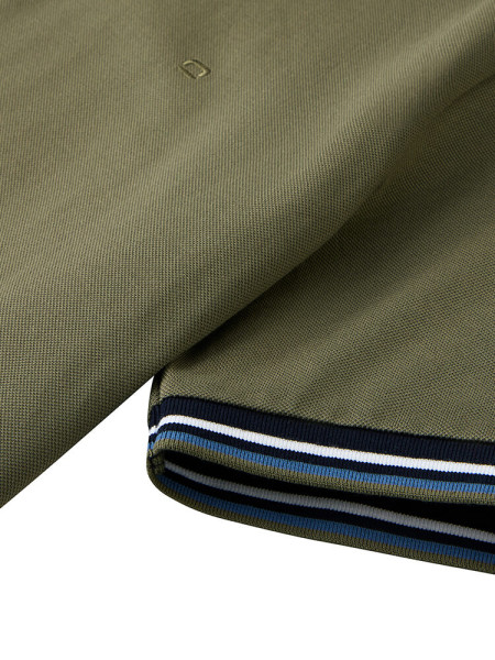 OLYMP Polo Mørkegrøn Piqué - Visning 1