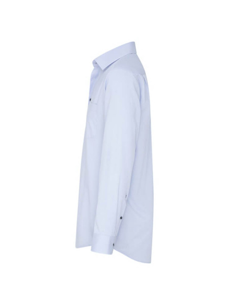 SEIDENSTICKER Regular Fit Skjorte Lyseblå Business Kent Fil à Fil - Visning 2