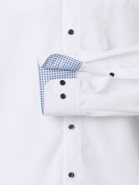 VENTI Comfort Fit Skjorte Hvid Kent Popeline - Visning 2