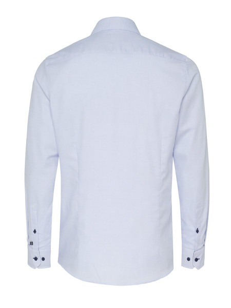 PURE Slim Fit Skjorte Medium blå Haifisch Struktur