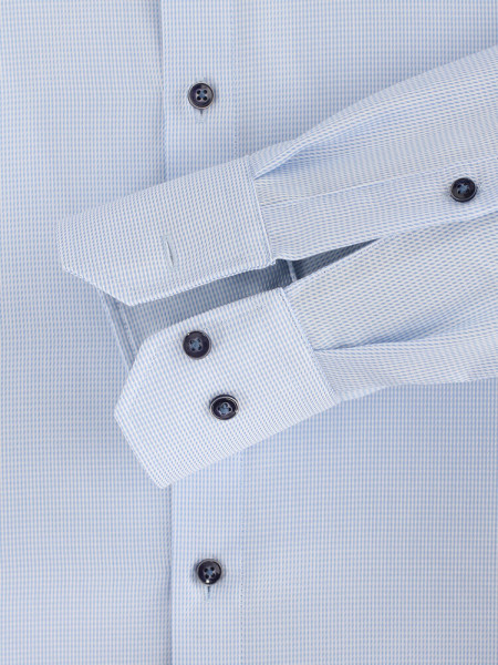 VENTI Regular Fit Skjorte Lyseblå Kent Struktur - Visning 2