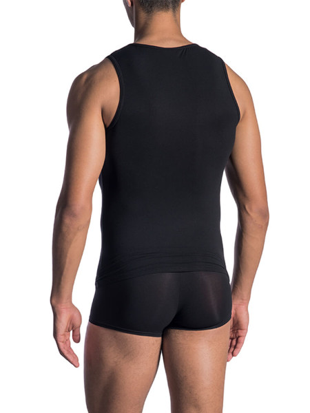 OLAF BENZ Regular Fit Sort Microfaser