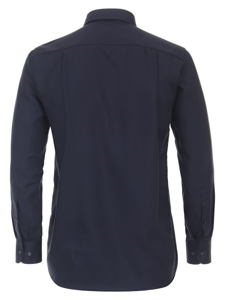 CASAMODA Comfort Fit Skjorte Mørkeblå Kent Struktur