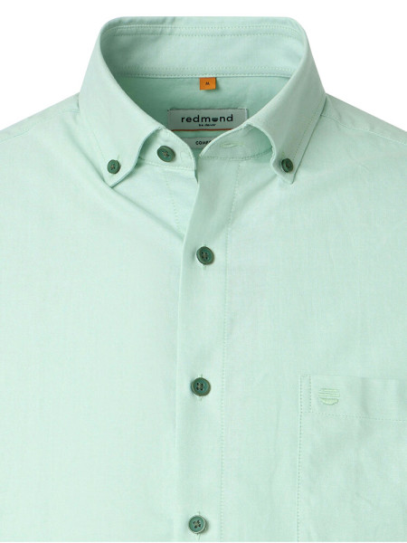 REDMOND Comfort Fit Skjorte Marine Button-Down Fein Oxford - Visning 1