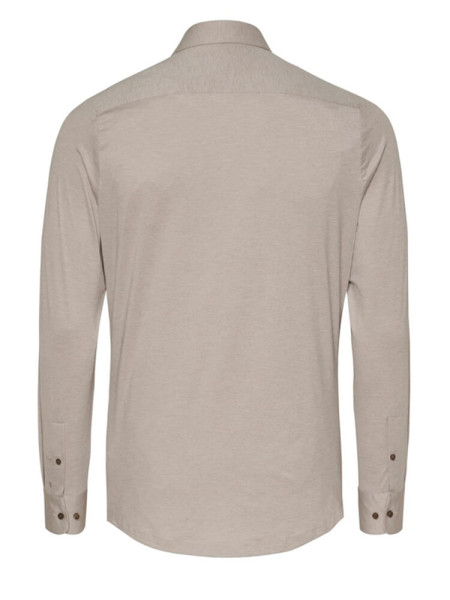 PURE Extra Slim Fit Skjorte Lys brun Haifisch Jersey