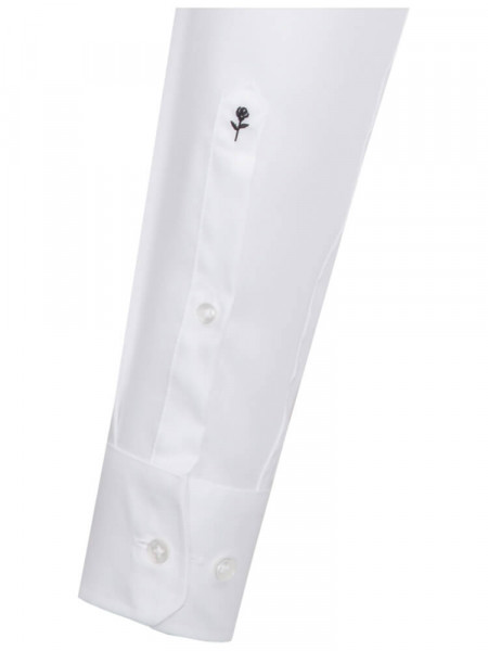 SEIDENSTICKER Regular Fit Skjorte Hvid Business Kent Struktur - Visning 1