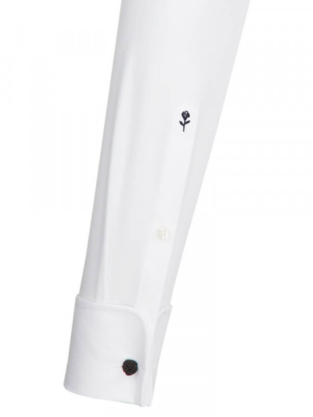 SEIDENSTICKER Tailored Fit Skjorte Hvid Kläppchen Popeline - Visning 1