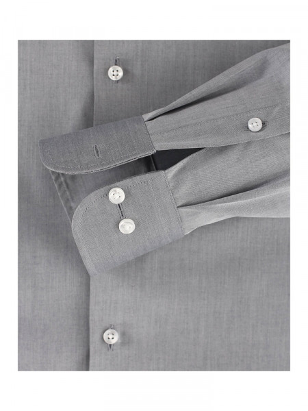 CASAMODA Comfort Fit Skjorte Lysegrå Kent Popeline - Visning 2