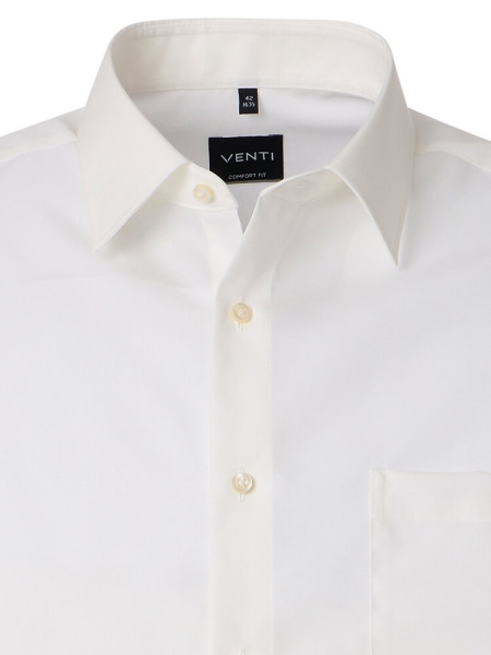 VENTI Comfort Fit Skjorte Lys beige Kent Popeline - Visning 1
