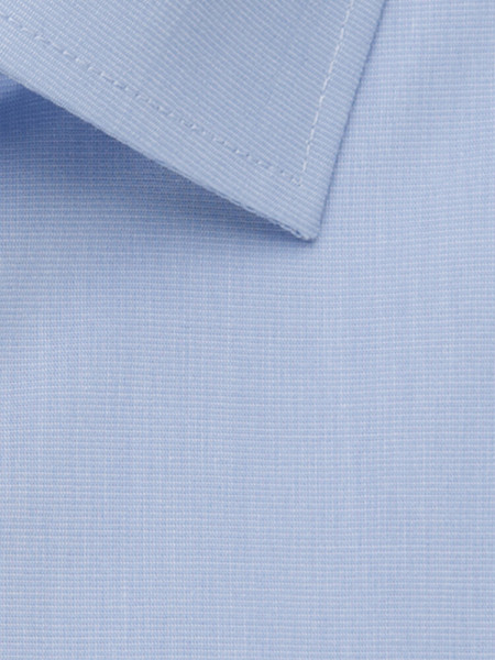 SEIDENSTICKER Regular Fit Skjorte Lyseblå Business Kent Fil à Fil - Visning 3