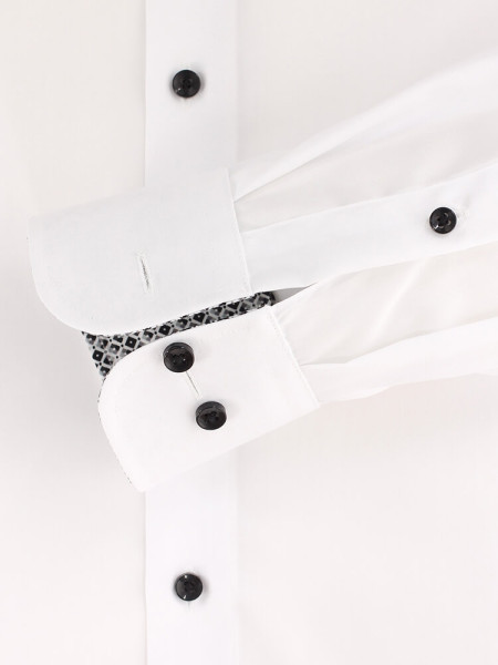 CASAMODA Comfort Fit Skjorte Hvid Kent Popeline - Visning 2