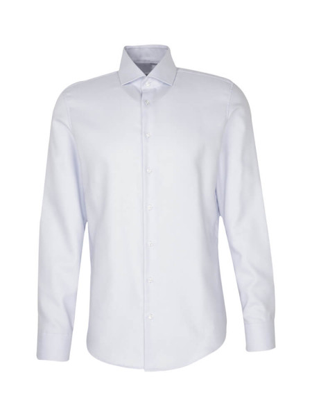 SEIDENSTICKER Slim Fit Skjorte Lyseblå Kent Struktur