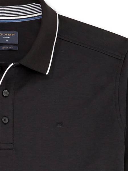 OLYMP Polo Sort Extrafeine Qualität