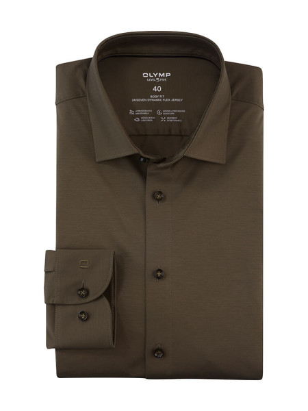 OLYMP Level Five 24/Seven body fit jersey skjorte