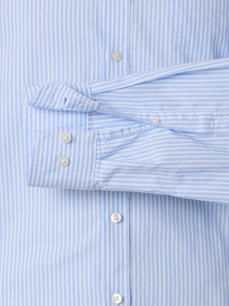 CASAMODA Comfort Fit Skjorte Lyseblå Button-Down Easy Care  - Visning 2